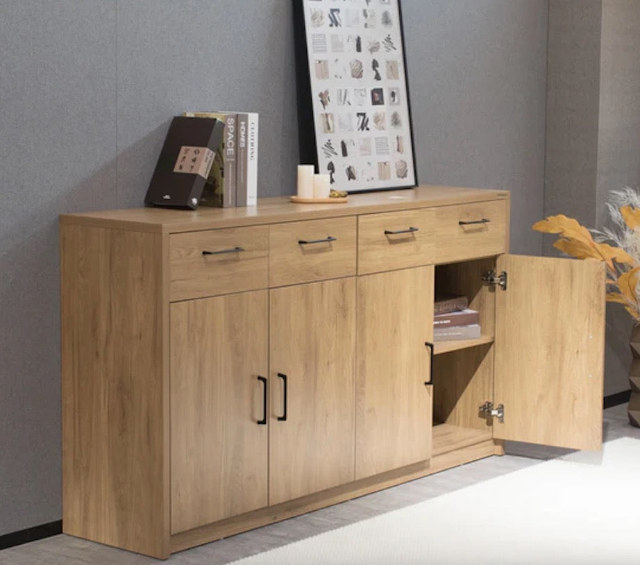 Platsa Sideboard, Grey Oak